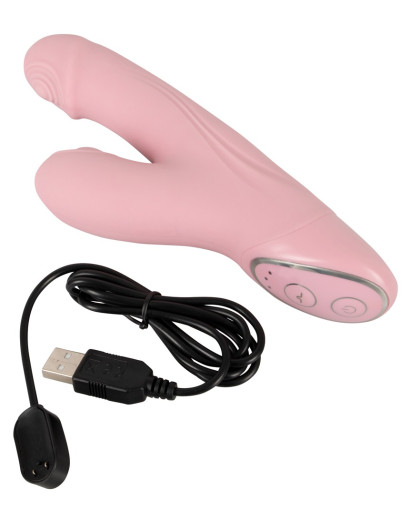 SMILE Thumping G-Spot Massager - pulzáló, masszírozó vibrátor (pink)