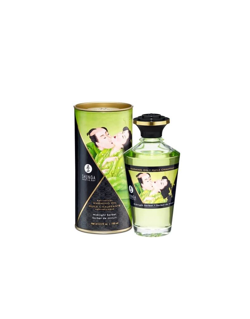 Shunga - melegítő hatású masszázsolaj - midnight sorbet (100ml)