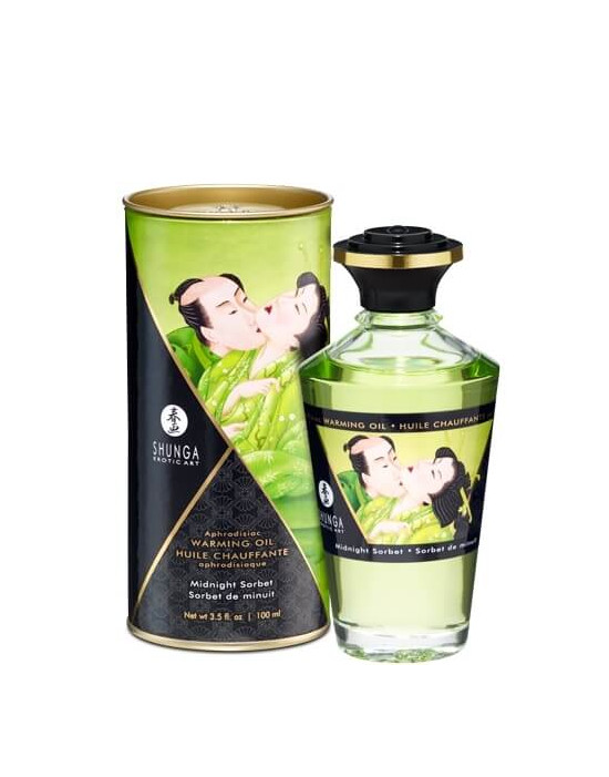 Shunga - melegítő hatású masszázsolaj - midnight sorbet (100ml)