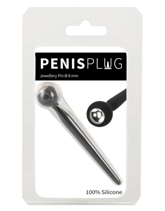 Penisplug Jewellery Pin - szilikon húgycsőtágító ékszer (0,5-0,8cm)