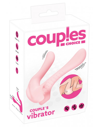 Couples Choice - akkus, kétmotoros párvibrátor (halvány rózsaszín)