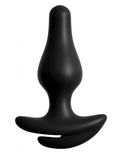 HOOKUP Plug - csíkos alsó anál dildóval (fekete)