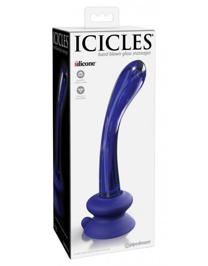 Icicles No. 89 - G+P-pont üveg dildó (kék)