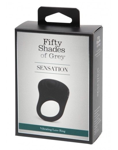 A szürke ötven árnyalata - Sensation akkus vibrációs péniszgyűrű (fekete)