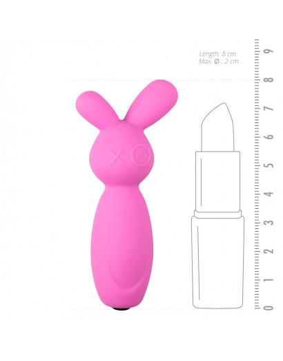 Easytoys Mini Bunny - szilikon csikló vibrátor (pink)