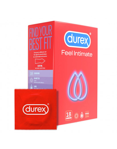 Durex Feel Intimate - vékonyfalú óvszer (18db)