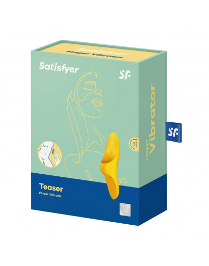 Satisfyer Teaser - akkus, vízálló ujjvibrátor (sárga)