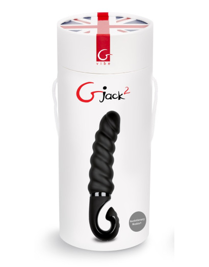 Gvibe G-jack 2- akkus, vízálló szilikon vibrátor (fekete)