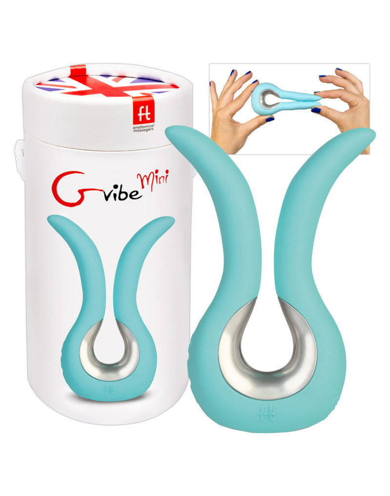 G-vibe Mini - USB-s szilikonvibrátor (menta)