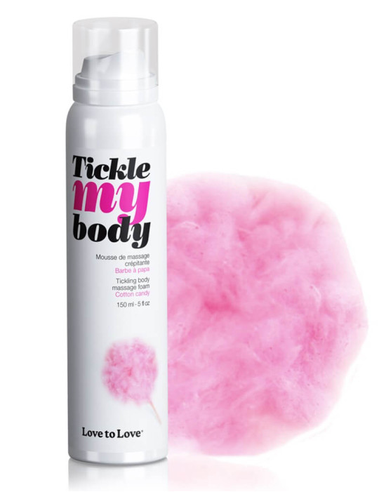 Tickle my body - masszázs hab - vattacukor (150ml)