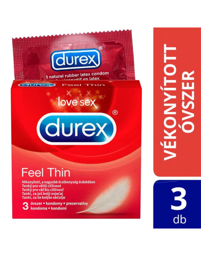 Durex Feel Thin - élethű érzés óvszer (3db)