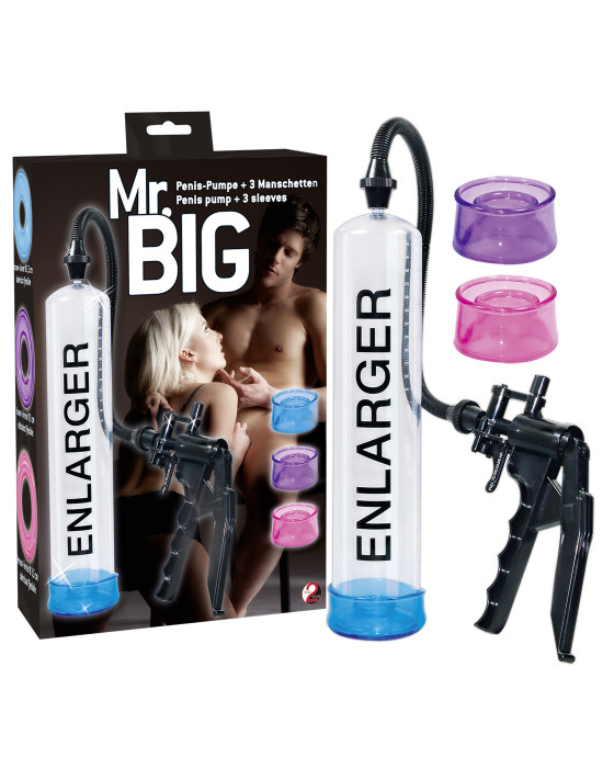 You2Toys - Mr. Big - péniszpumpa szett (áttetsző)