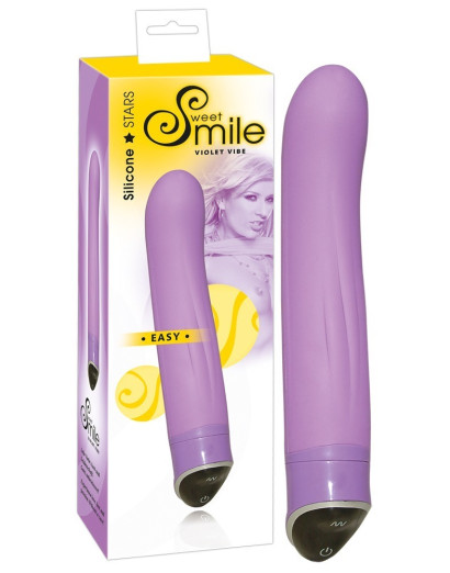 SMILE Easy - hajlított vibrátor (lila)