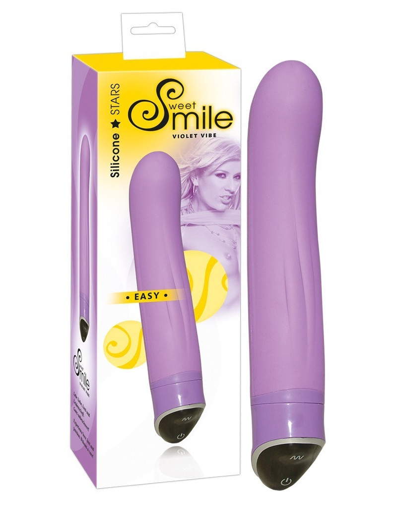 SMILE Easy - hajlított vibrátor (lila)