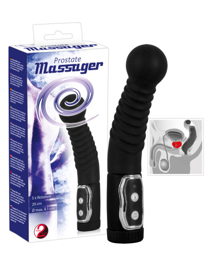 You2Toys - Prostate massager - forgó prosztatavibrátor (fekete)