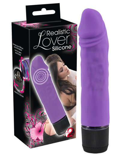 You2Toys - Silicone Lover - realisztikus vibrátor (lila)