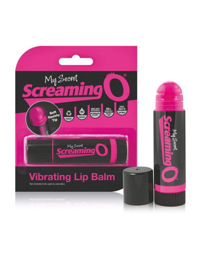 Screaming Lip Balm - rúzs vibrátor (fekete-pink)