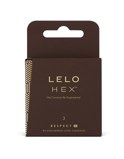 LELO Hex Respect XL - luxus óvszer (3db)