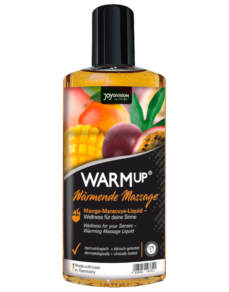JoyDivision WARMup - melegítős masszázsolaj - mango-maracuja (150ml)