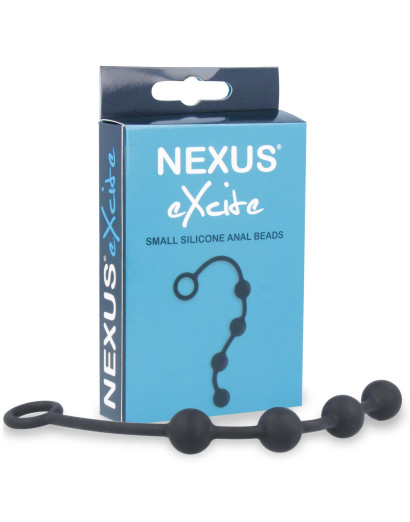 Nexus Excite - kis anál gyöngysor (4 golyós) - fekete