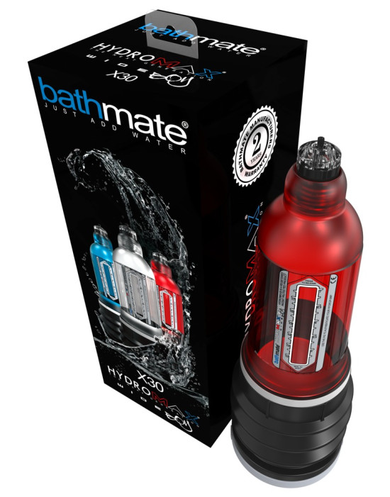 Bathmate Hydromax 7 Wide - Hydropumpa (piros)