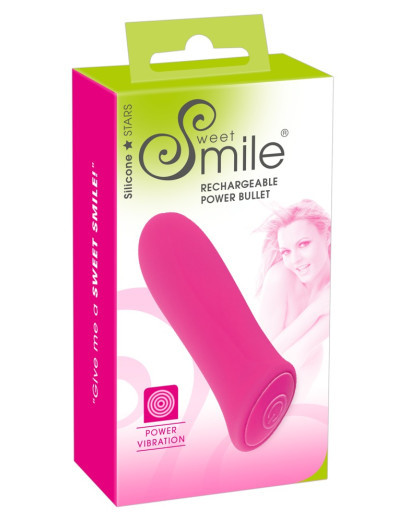 SMILE Power Bullett - akkus, extra erős kis rúdvibrátor (pink)