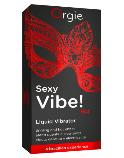 Orgie Sexy Vibe HOT - epres, melegítő folyékony vibrátor (15ml)