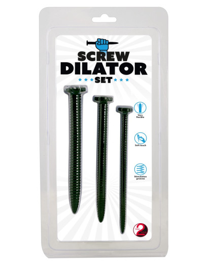 You2Toys Screw Dilator - csavaros húgycsőtágító dildó szett (3 db)