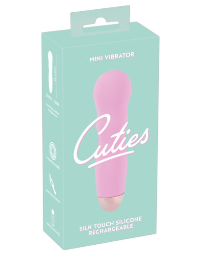 Cuties Mini Rose - akkus, hullámos vibrátor (pink)