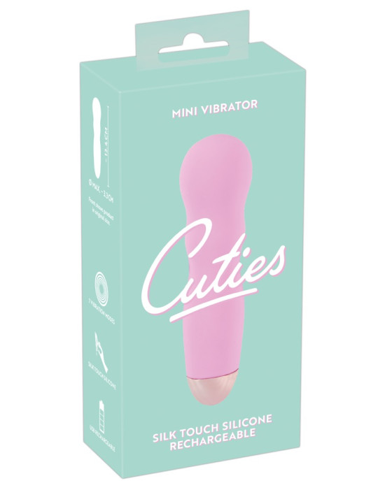 Cuties Mini Rose - akkus, hullámos vibrátor (pink)