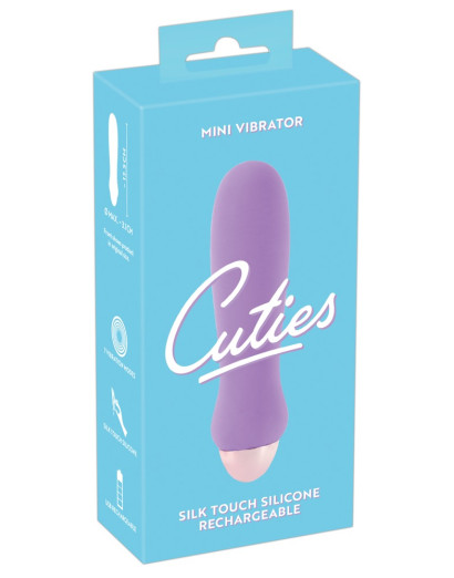 Cuties Mini Purple - akkus, szilikon rúdvibrátor (lila)