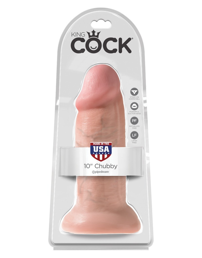 King Cock 10 dildó (25cm) - natúr