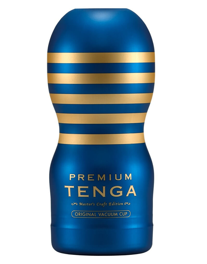 TENGA Premium Original - eldobható maszturbátor (kék)