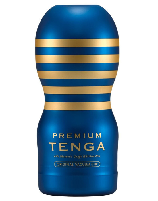 TENGA Premium Original - eldobható maszturbátor (kék)