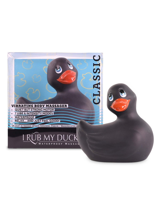 My Duckie 2.0 - játékos kacsa vízálló csiklóvibrátor (fekete)