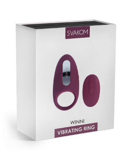 Svakom Winni - rádiós, vibrációs péniszgyűrű (viola)