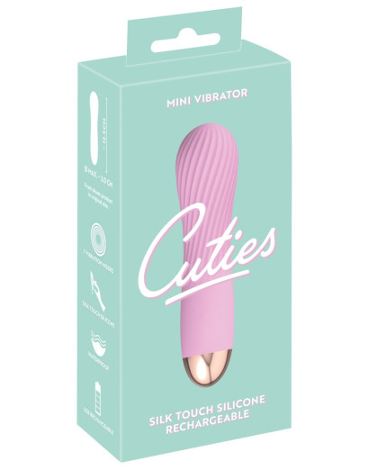 Cuties Mini - akkus, vízálló, spirális vibrátor (pink)