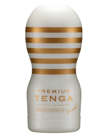 TENGA Premium Gentle - eldobható maszturbátor (fehér)