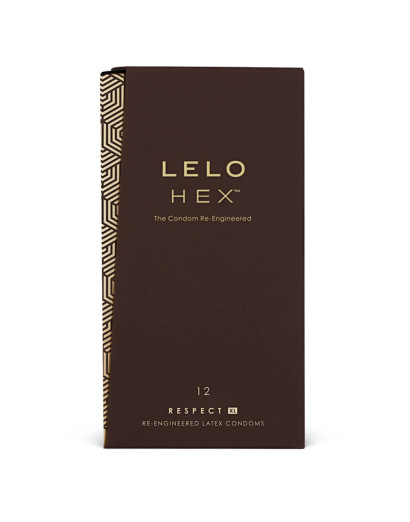 LELO Hex Respect XL - luxus óvszer (12db)