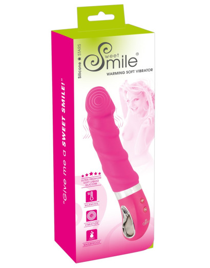 SMILE Soft - akkus, melegítős vibrátor (pink)