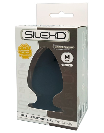 Silexd M - alakítható anál dildó - 11cm (fekete)