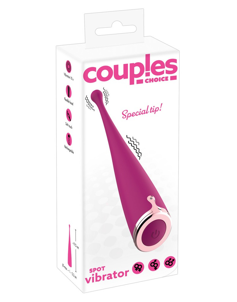 Couples Choice - akkus csiklóvibrátor (pink)