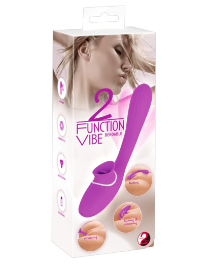 You2Toys - 2-Function Vibe - akkus csikló- és hüvelyi vibrátor (lila)
