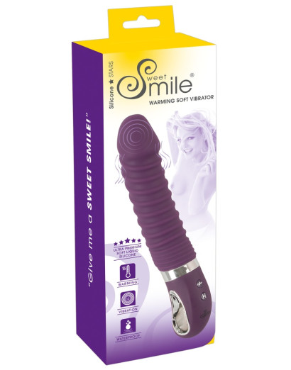 SMILE Soft - akkus, melegítős vibrátor (lila)