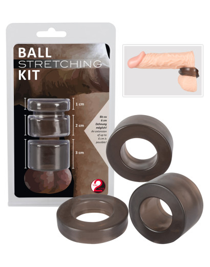 You2Toys - Ball - pénisz-, heregyűrű és nyújtó szett - (füst)