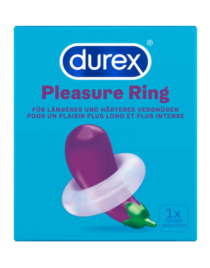 Durex Pleasure Ring - péniszgyűrű (áttetsző)
