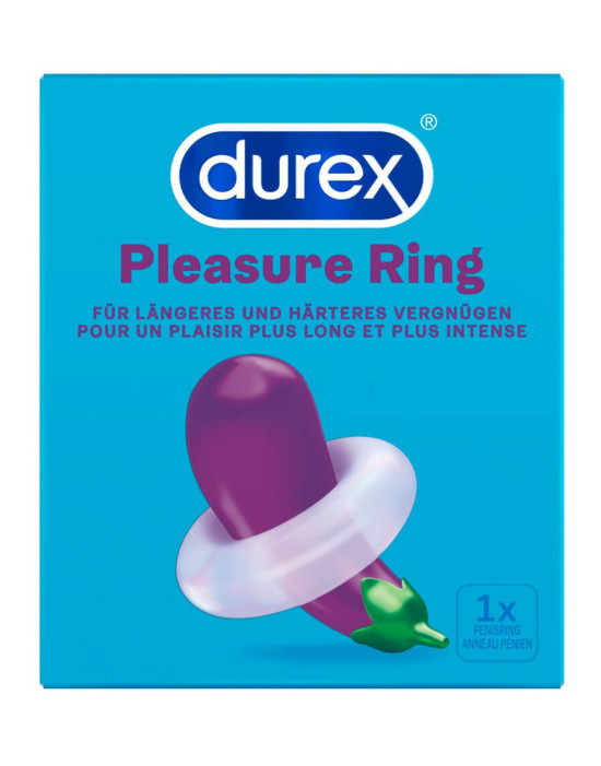 Durex Pleasure Ring - péniszgyűrű (áttetsző)