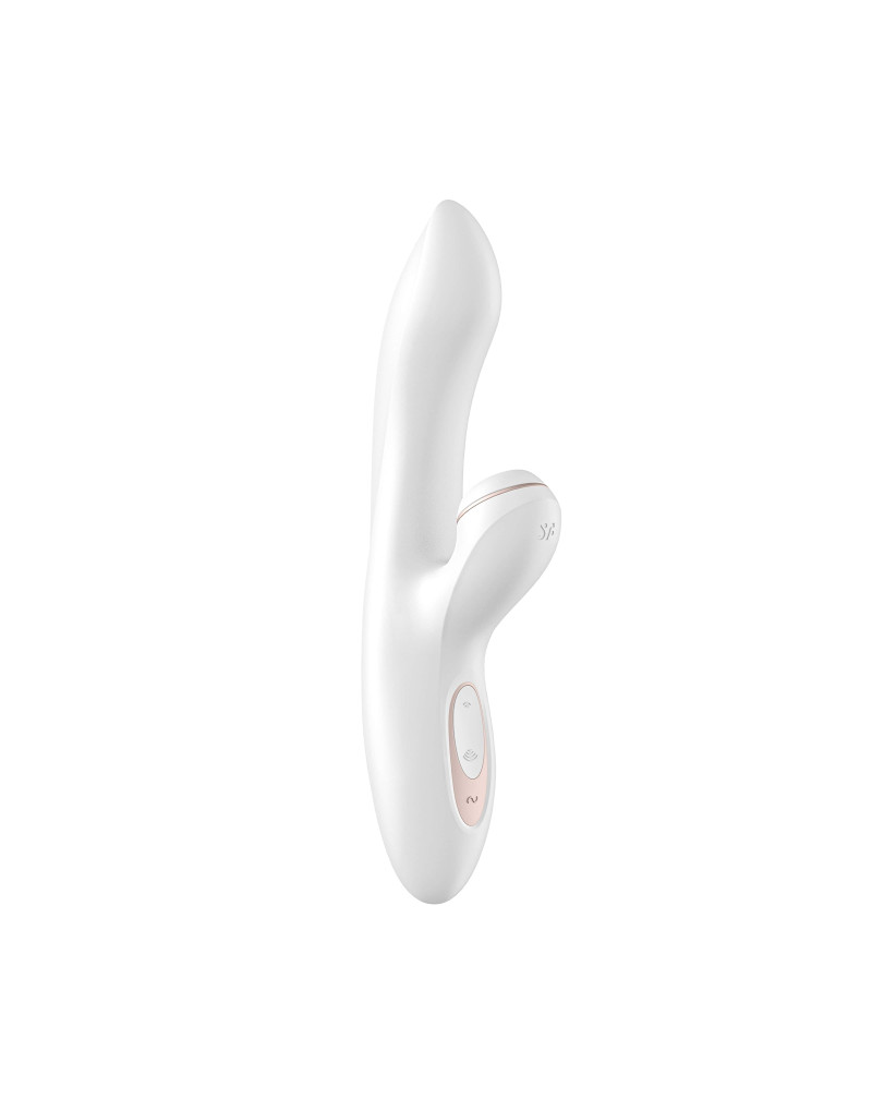 Satisfyer Pro+ G-spot - csiklóizgató és G-pont vibrátor (fehér)