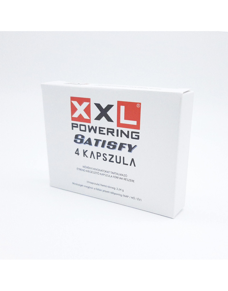 XXL powering Satisfy - erős, étrend-kiegészítő férfiaknak (4db)