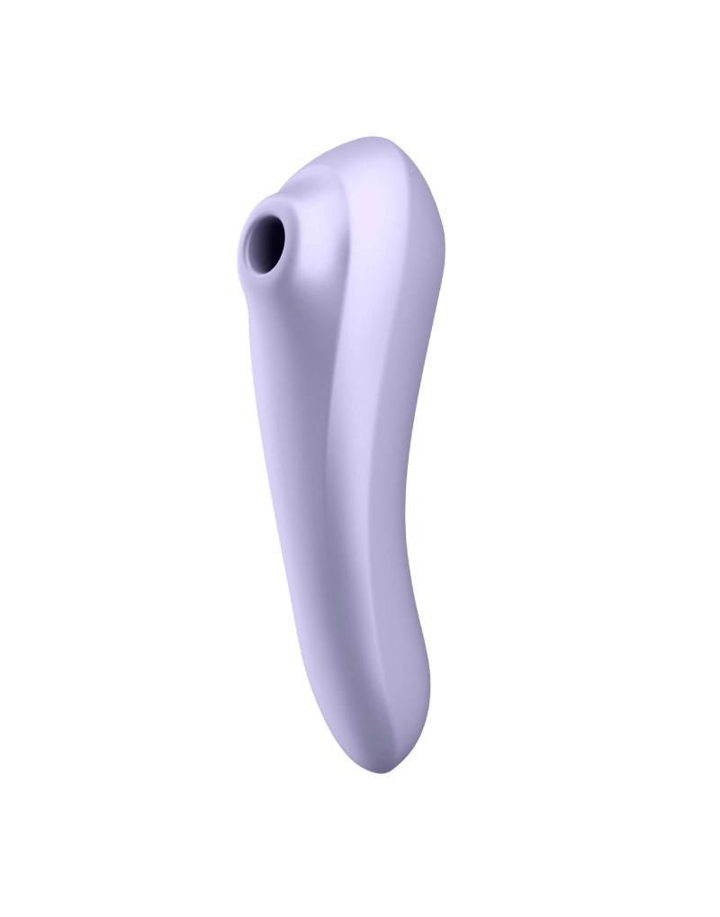 Satisfyer Dual Pleasure - okos léghullámos 2in1 vibrátor (lila)